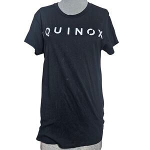 Equinox Black Cotton Tee Size Large